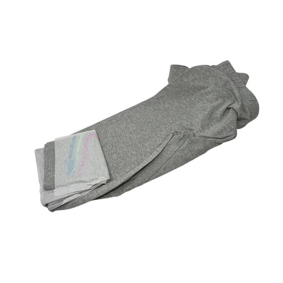 Lands’ End Shooting Star Leggings XL 16+ Gray Rainbow Stripe NWT Open Package - Picture 4 of 5